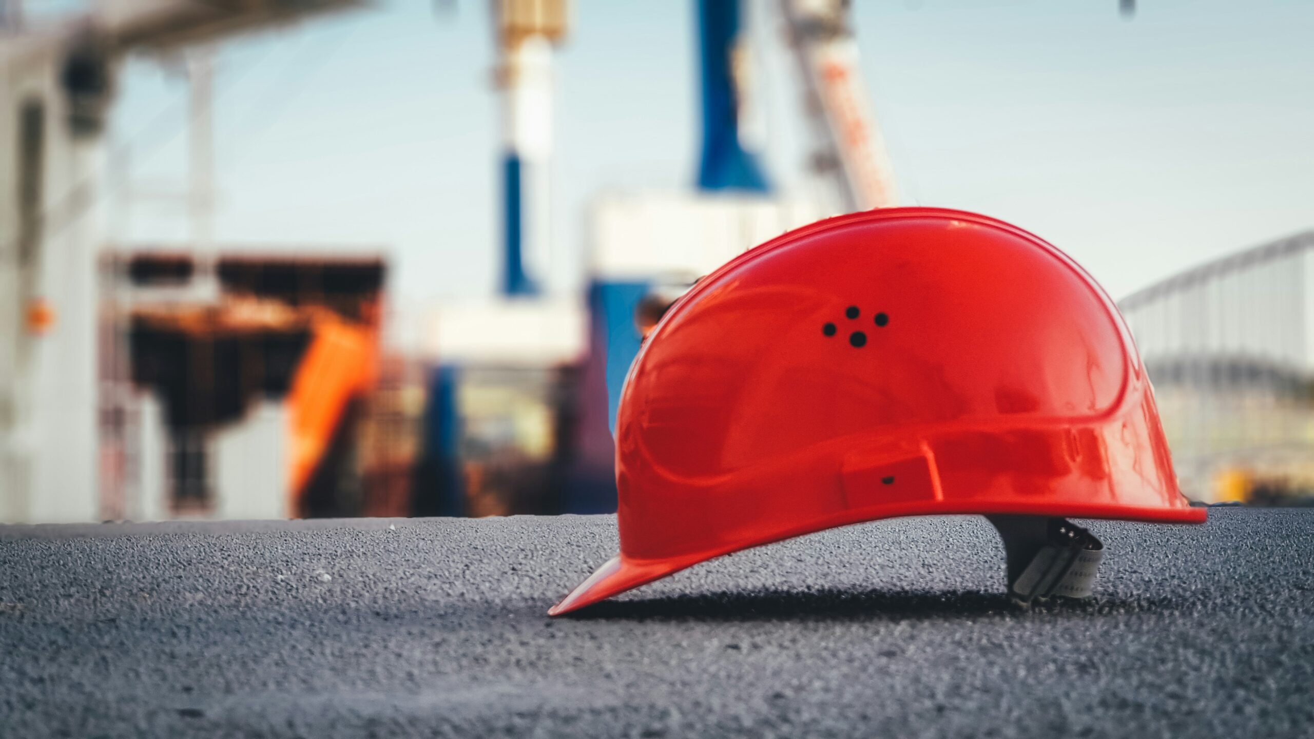 Helmet on ground